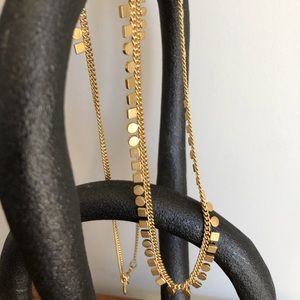 Madewell Long Gold-toned Necklace